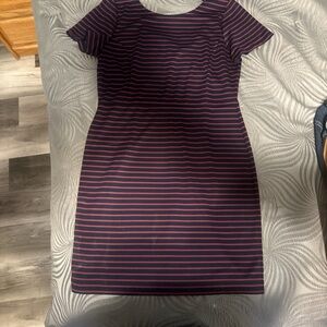 Banana Republic Red and Black Striped Top